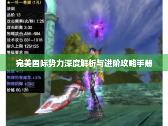 完美国际势力深度解析与进阶攻略手册 完美国际势力深度解析与进阶攻略手册