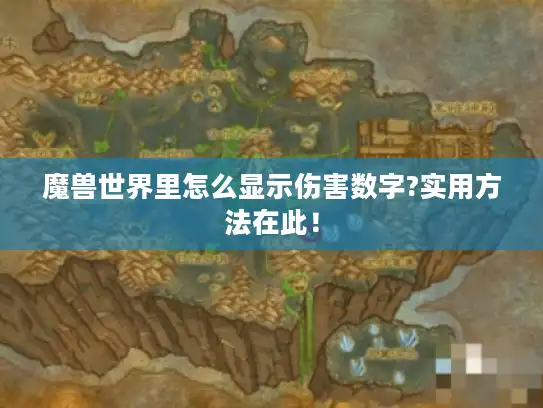魔兽世界里怎么显示伤害数字?实用方法在此！