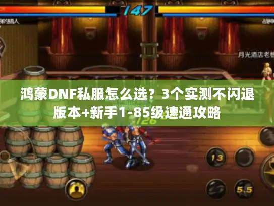 鸿蒙DNF私服怎么选？3个实测不闪退版本+新手1-85级速通攻略