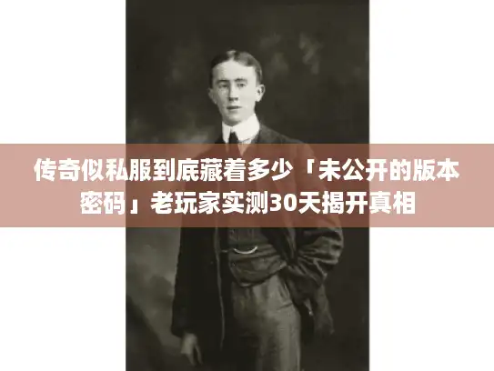 传奇似私服到底藏着多少「未公开的版本密码」老玩家实测30天揭开真相