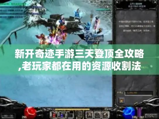 新开奇迹手游三天登顶全攻略,老玩家都在用的资源收割法 新开奇迹手游三天登顶全攻略,老玩家都在用的资源收割法