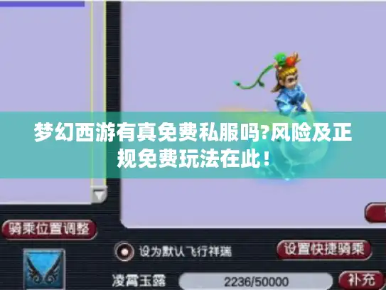 梦幻西游有真免费私服吗?风险及正规免费玩法在此！