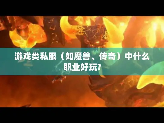 游戏类私服（如魔兽、传奇）中什么职业好玩?