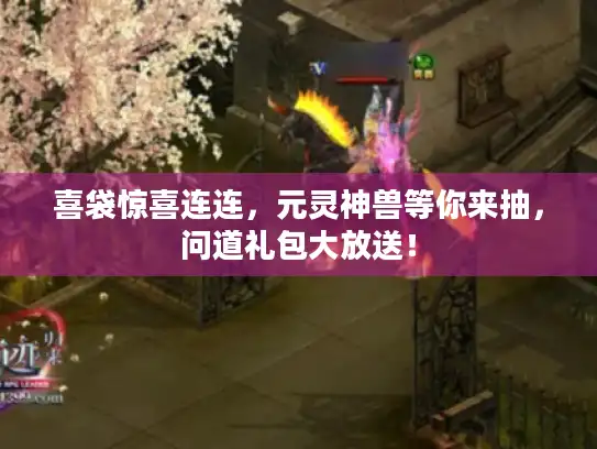 喜袋惊喜连连，元灵神兽等你来抽，问道礼包大放送！