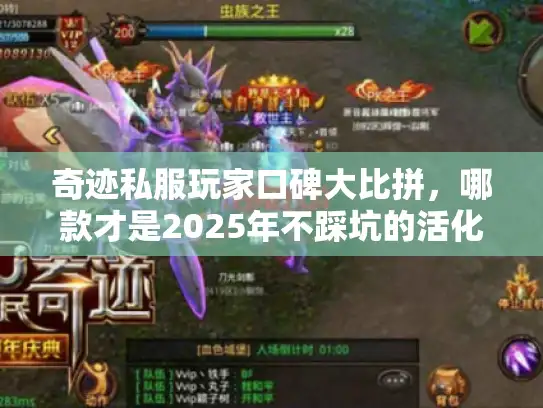 奇迹私服玩家口碑大比拼，哪款才是2025年不踩坑的活化石？