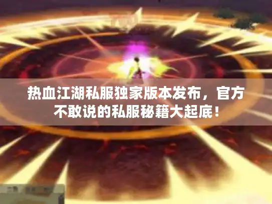 热血江湖私服独家版本发布，官方不敢说的私服秘籍大起底！