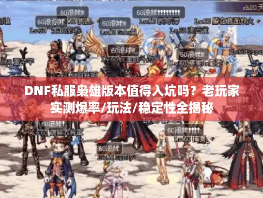 DNF私服枭雄版本值得入坑吗？老玩家实测爆率/玩法/稳定性全揭秘