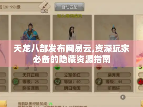 天龙八部发布网易云,资深玩家必备的隐藏资源指南