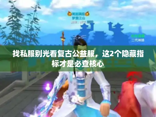 找私服别光看复古公益服，这2个隐藏指标才是必查核心