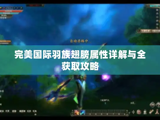 完美国际羽族翅膀属性详解与全获取攻略