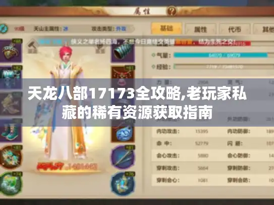 天龙八部17173全攻略,老玩家私藏的稀有资源获取指南