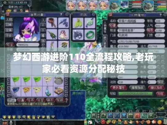 梦幻西游进阶110全流程攻略,老玩家必看资源分配秘技