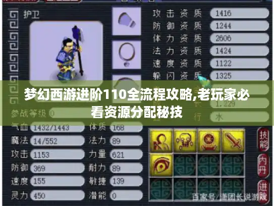 梦幻西游进阶110全流程攻略,老玩家必看资源分配秘技