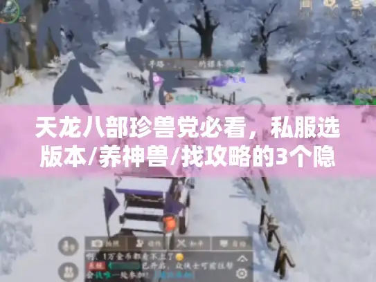 天龙八部珍兽党必看，私服选版本/养神兽/找攻略的3个隐藏坑你踩过吗？