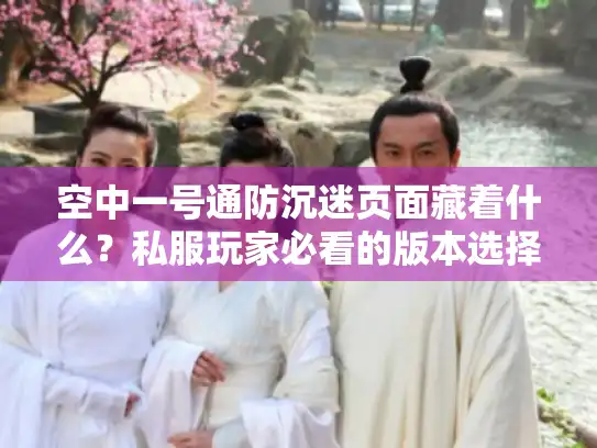 空中一号通防沉迷页面藏着什么？私服玩家必看的版本选择密码