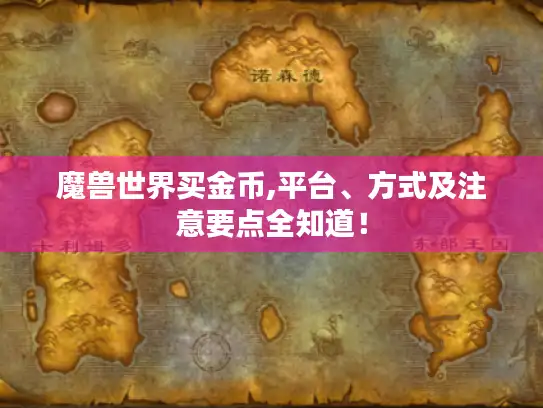 魔兽世界买金币,平台、方式及注意要点全知道！