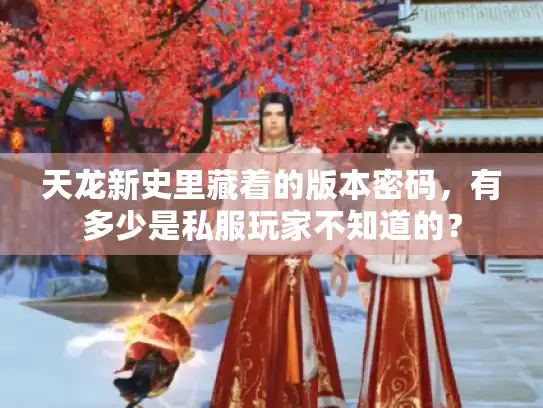 天龙新史里藏着的版本密码,有多少是私服玩家不知道的? 天龙新史里藏着的版本密码,有多少是私服玩家不知道的?