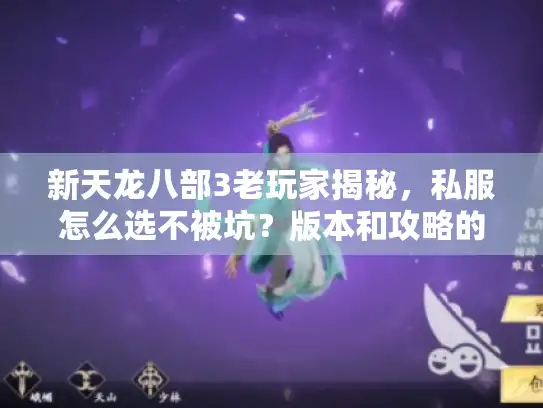 新天龙八部3老玩家揭秘，私服怎么选不被坑？版本和攻略的核心逻辑全在这