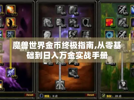 魔兽世界金币终极指南,从零基础到日入万金实战手册