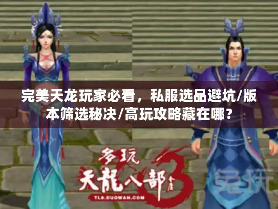 完美天龙玩家必看,私服选品避坑/版本筛选秘决/高玩攻略藏在哪? 完美天龙玩家必看,私服选品避坑/版本筛选秘决/高玩攻略藏在哪?