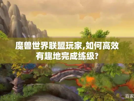 魔兽世界联盟玩家,如何高效有趣地完成练级? 魔兽世界联盟玩家,如何高效有趣地完成练级?