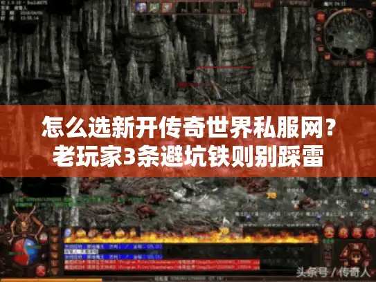 怎么选新开传奇世界私服网？老玩家3条避坑铁则别踩雷
