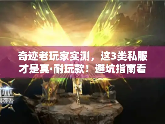 奇迹老玩家实测，这3类私服才是真·耐玩款！避坑指南看这篇就够