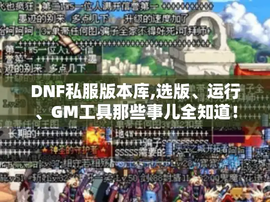DNF私服版本库,选版、运行、GM工具那些事儿全知道！