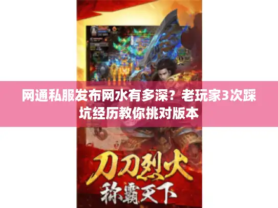 网通私服发布网水有多深？老玩家3次踩坑经历教你挑对版本