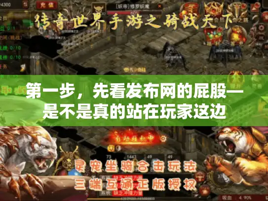 第一步，先看发布网的屁股—是不是真的站在玩家这边