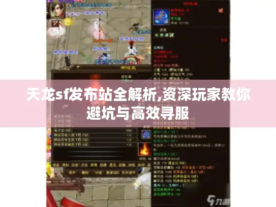 天龙sf发布站全解析,资深玩家教你避坑与高效寻服