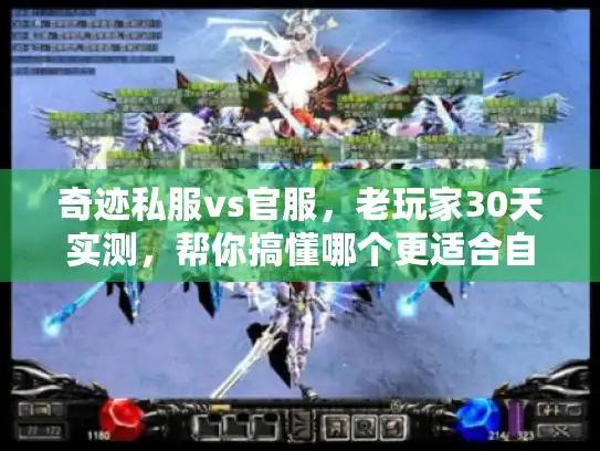 奇迹私服vs官服，老玩家30天实测，帮你搞懂哪个更适合自己