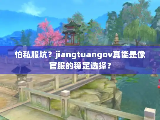 怕私服坑?jiangtuangov真能是像官服的稳定选择? 怕私服坑?jiangtuangov真能是像官服的稳定选择?