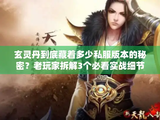 玄灵丹到底藏着多少私服版本的秘密？老玩家拆解3个必看实战细节