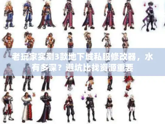 老玩家实测3款地下城私服修改器，水有多深？避坑比找资源重要