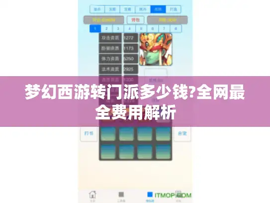 梦幻西游转门派多少钱?全网最全费用解析