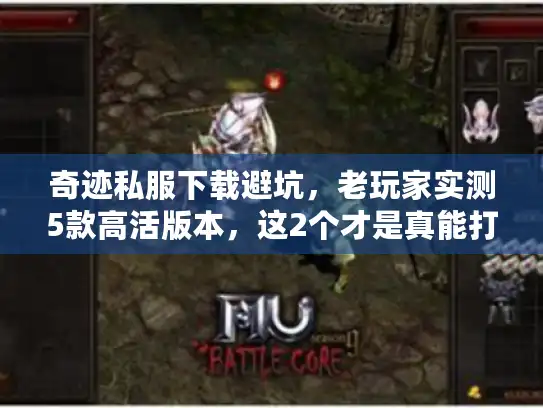 奇迹私服下载避坑，老玩家实测5款高活版本，这2个才是真能打的？