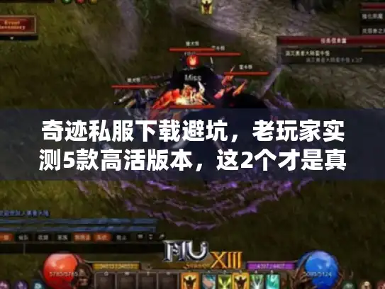 奇迹私服下载避坑，老玩家实测5款高活版本，这2个才是真能打的？