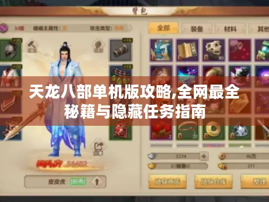 天龙八部单机版攻略,全网最全秘籍与隐藏任务指南