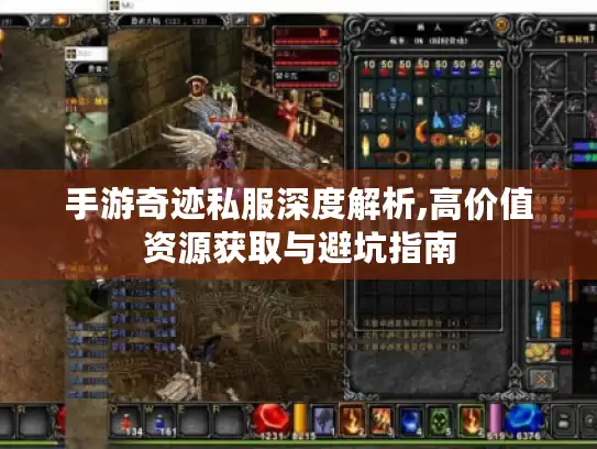 手游奇迹私服深度解析,高价值资源获取与避坑指南