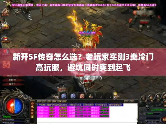 新开SF传奇怎么选？老玩家实测3类冷门高玩服，避坑同时爽到起飞