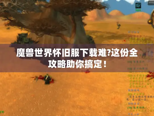 魔兽世界怀旧服下载难?这份全攻略助你搞定！