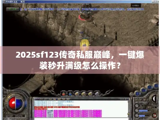 2025sf123传奇私服巅峰，一键爆装秒升满级怎么操作？