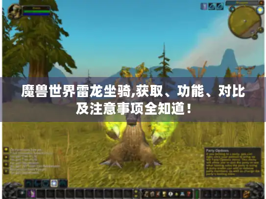 魔兽世界雷龙坐骑,获取、功能、对比及注意事项全知道! 魔兽世界雷龙坐骑,获取、功能、对比及注意事项全知道!