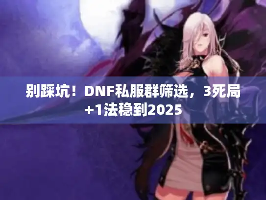 别踩坑！DNF私服群筛选，3死局+1法稳到2025