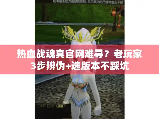 热血战魂真官网难寻？老玩家3步辨伪+选版本不踩坑