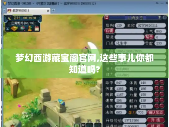 梦幻西游藏宝阁官网,这些事儿你都知道吗?