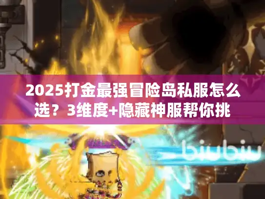 2025打金最强冒险岛私服怎么选？3维度+隐藏神服帮你挑