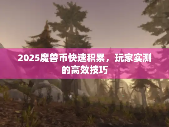2025魔兽币快速积累，玩家实测的高效技巧