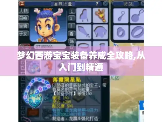 梦幻西游宝宝装备养成全攻略,从入门到精通